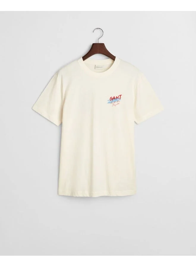 غانت تيشيرت مطبوع برسومات الإبحار من غانت يو إس إيه